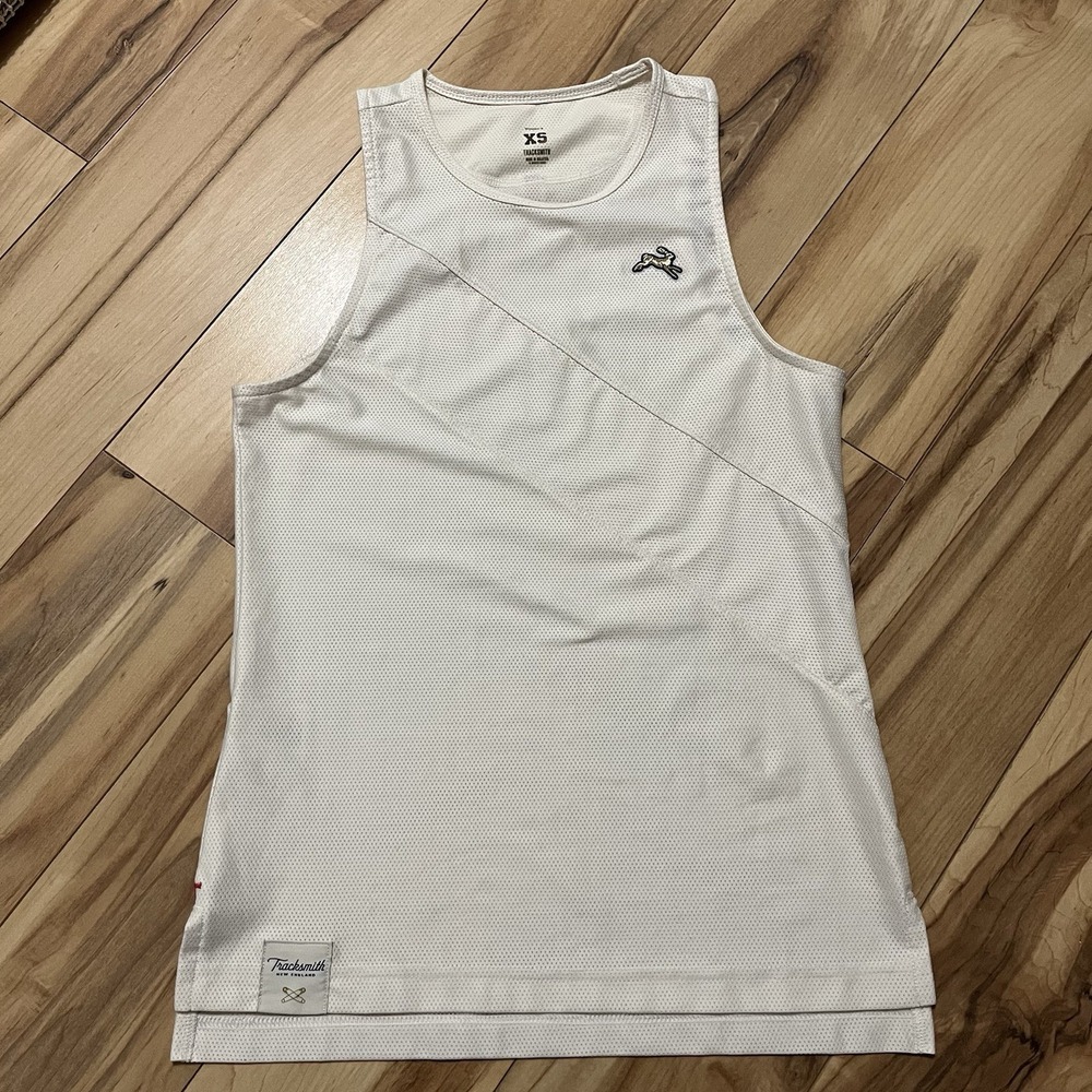 TRACKSMITH Women's Ivory Twilight Lightweight Sleeveless Tank Top Singlet Sz XS
